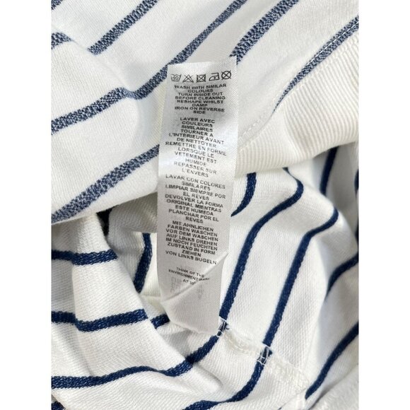 Asos Ladies Navy Stripe Jersey Knit Long Sleeve Top Size Small - Picture 15 of 15